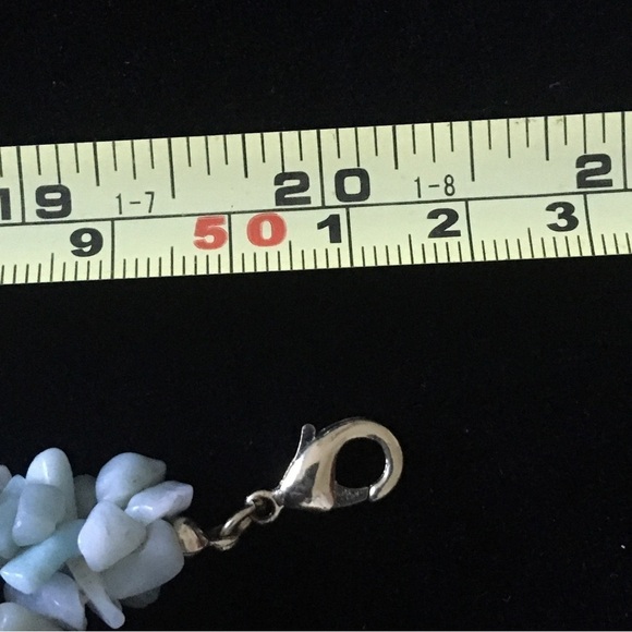 Blue Turquoise Beaded Layered Necklace - Picture 7 of 8